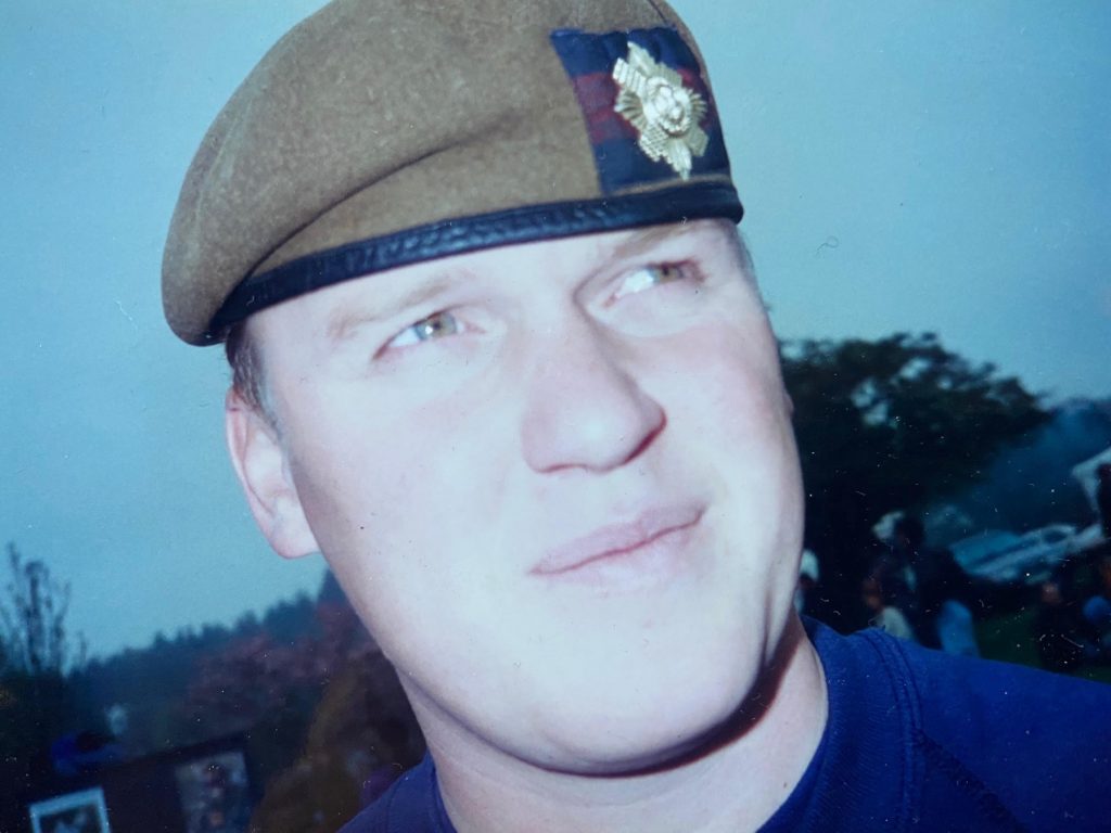 John Linn - Scots Guards soldier, profile shot