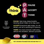 Pat Cronin Foundation illustration, containing dates for the Pat Cronin AFL Round