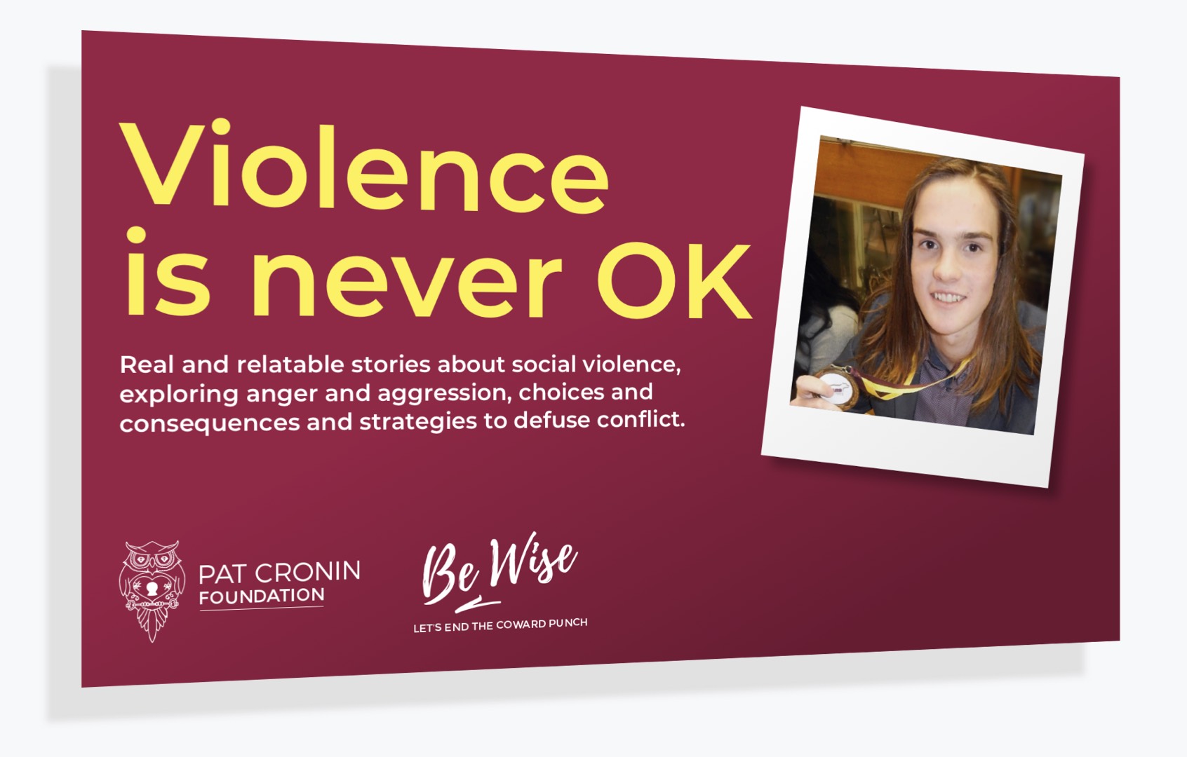Primary-presentation-title-3 Violence is never ok - Pat Cronin Foundation Primary Presentation