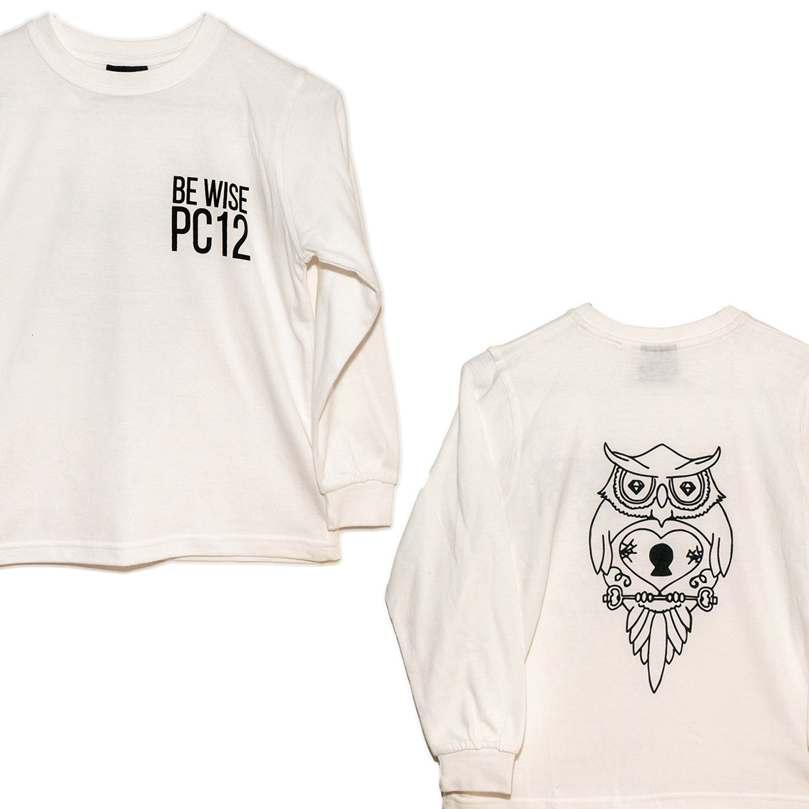 Kids Long Sleeve T-Shirt - White - Image 3