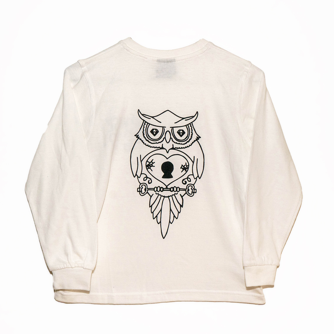 Kids Long Sleeve T-Shirt - White - Image 4